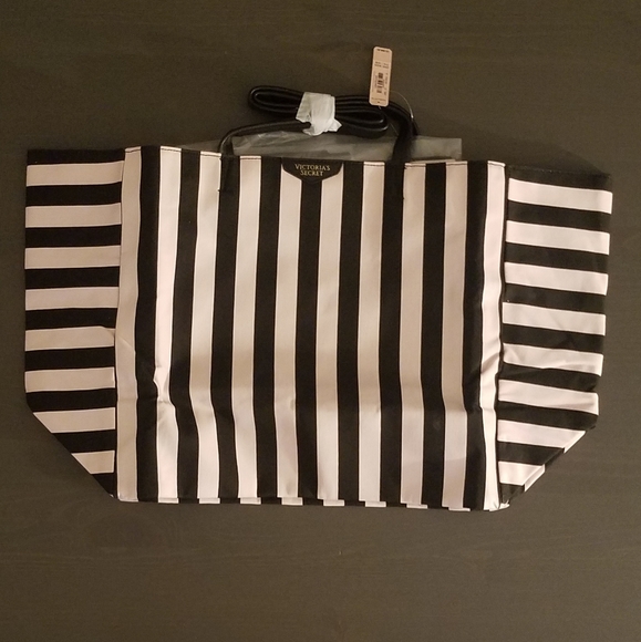 Victoria's Secret Handbags - Victoria's Secret Classic Striped Tote